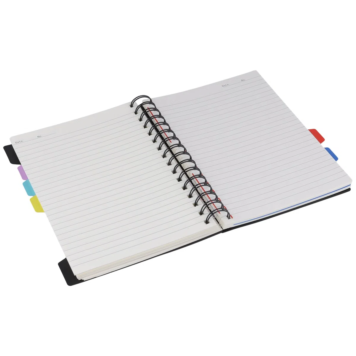 SINJEUN 3 pezzi 21 x 16,5 cm nero taccuino A5 ad anelli, 150 fogli a spirale, taccuino A5 a righe, rilegatura a spirale per appunti al lavoro, in viaggio, nella vita quotidiana e in ufficio