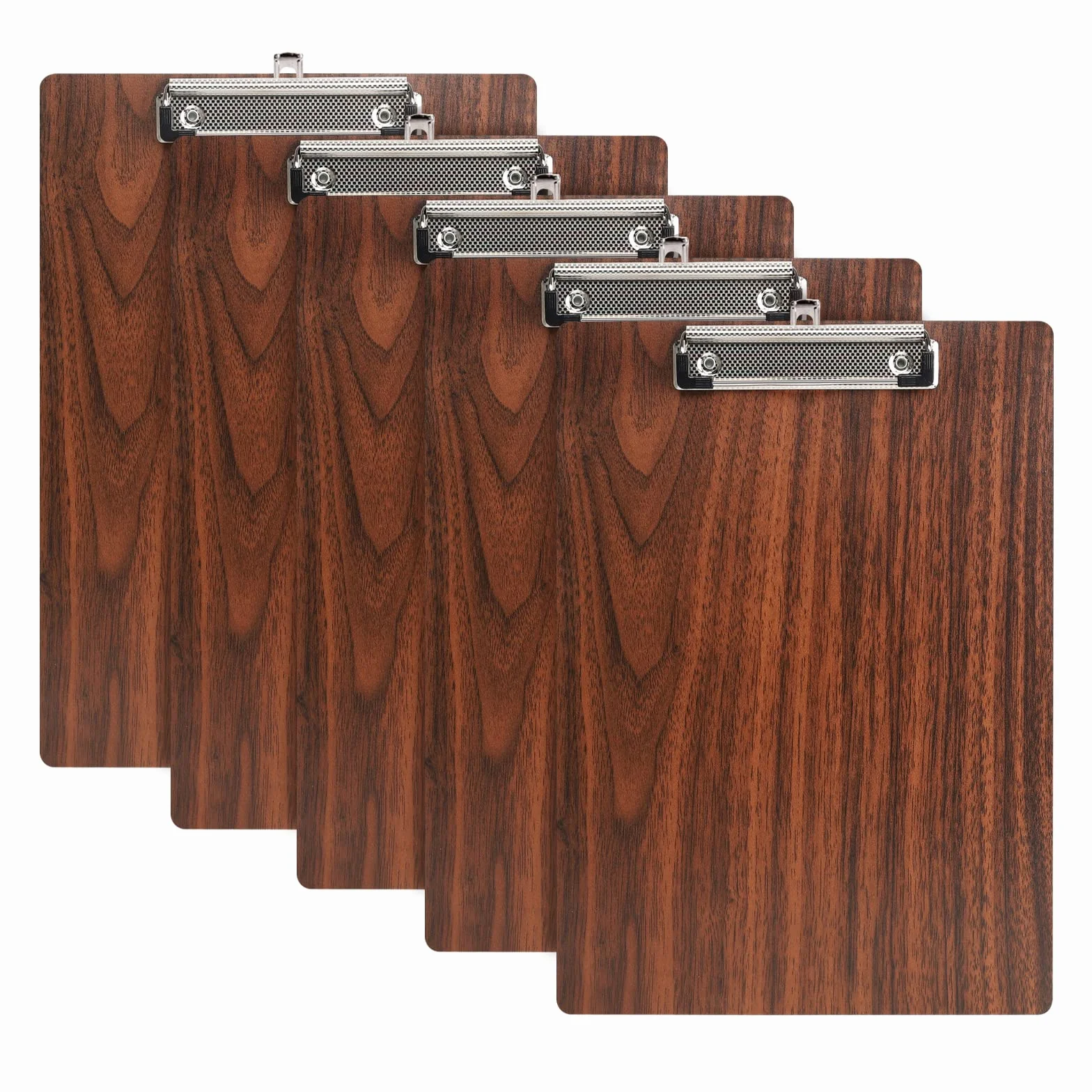 A4 Portablocco di Legno,5 Pezzi Clipboard Portablocchi Lavagna da Scrittura con Clip