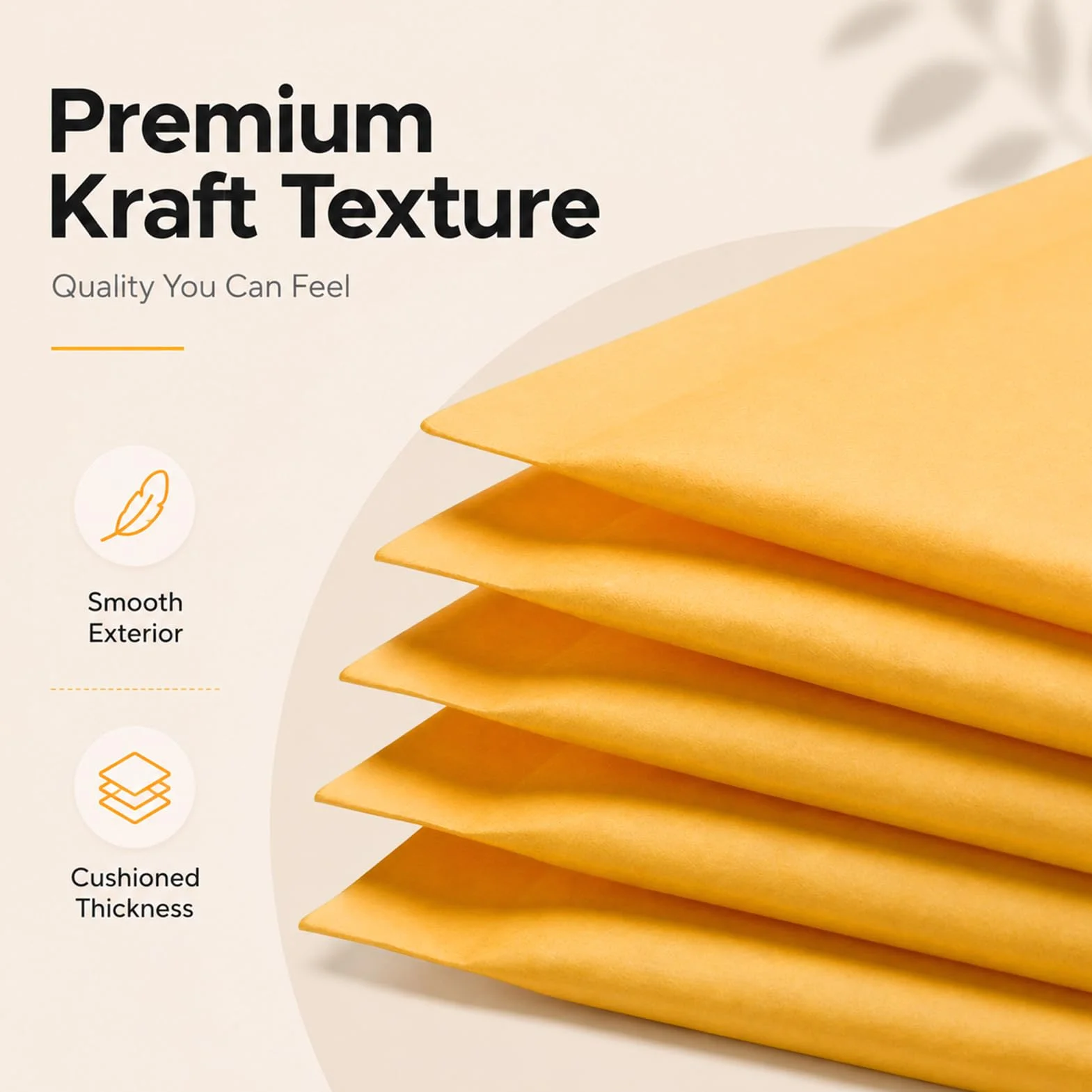 Switory 25 pezzi 21,6cmx32cm Kraft Bubble Mailer Buste imbottite autosigillanti per imballaggio oro
