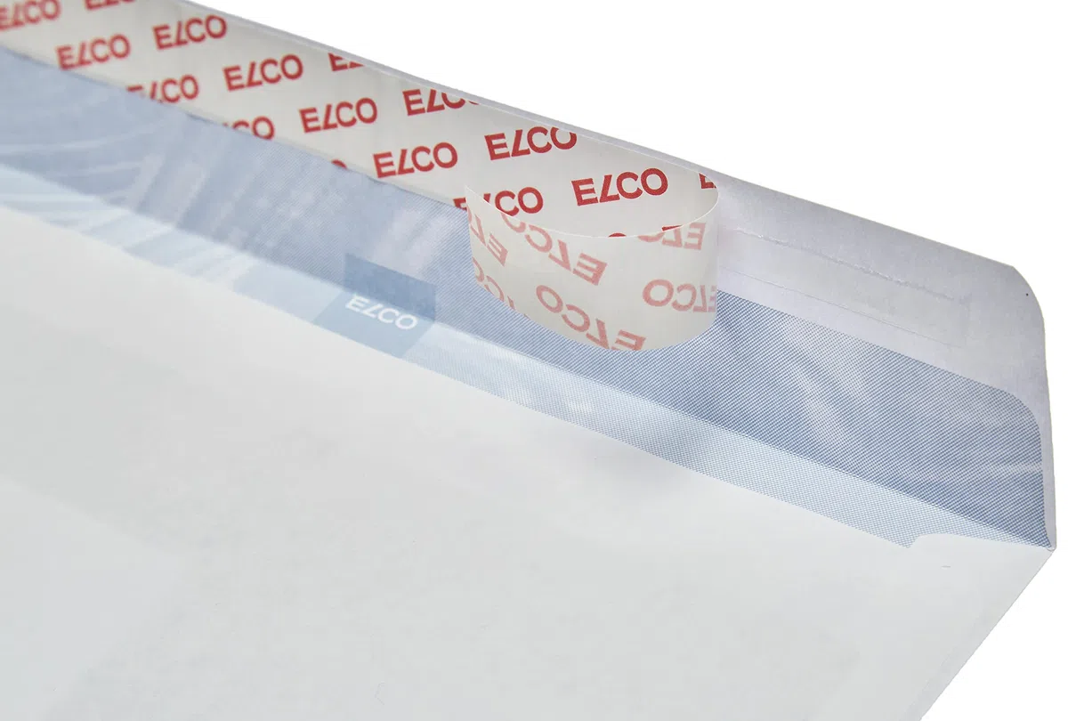 Elco 60289 - Confezione da 500 buste con finestra, formato DL, colore: Bianco
