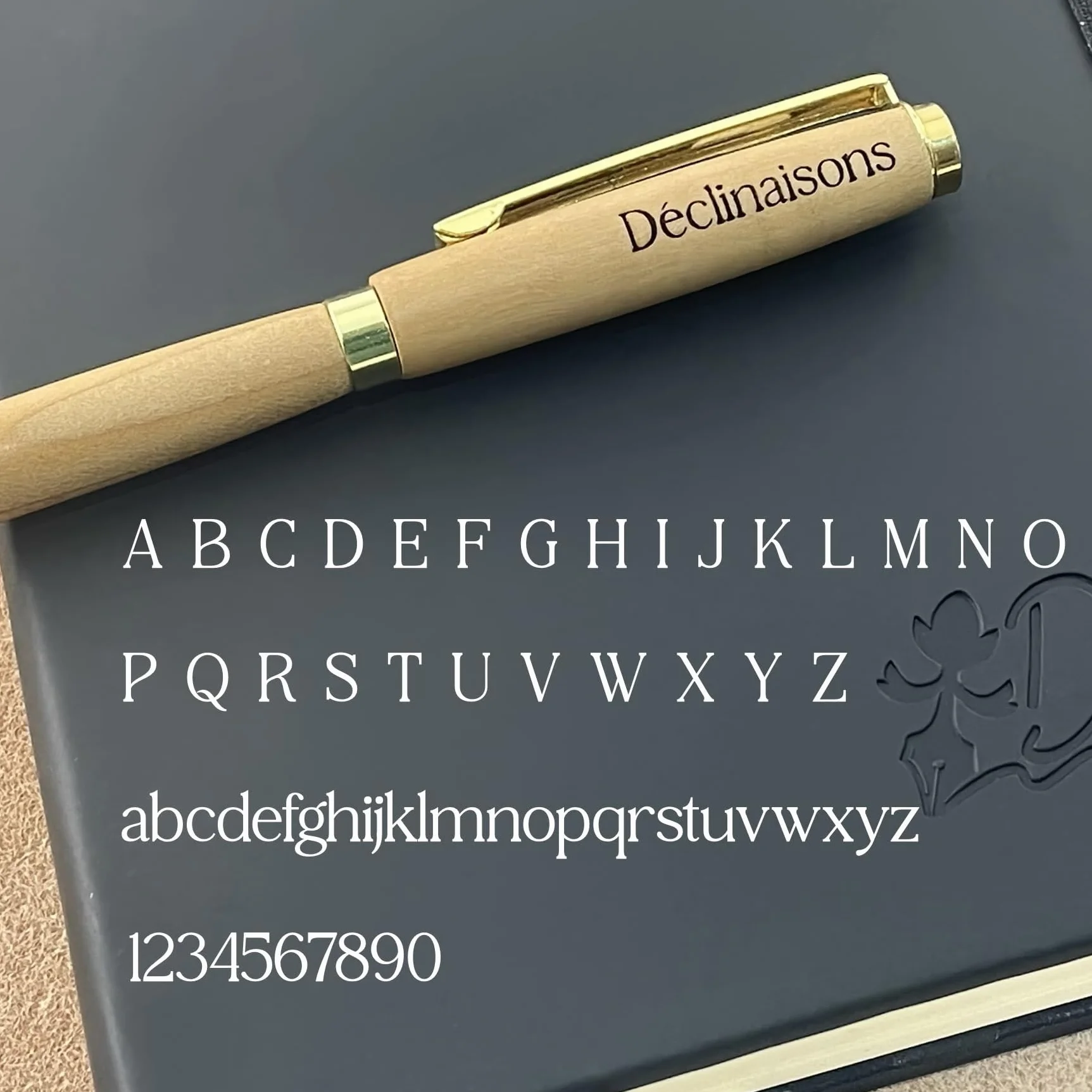 Cofanetto 2 Penna in Legno di Mogano, Realizzata a Mano in Francia, Personalizzate con Incisione, Scatola Regalo Metallica Inclusa | Natale, Compleanno, Matrimonio, Dottore