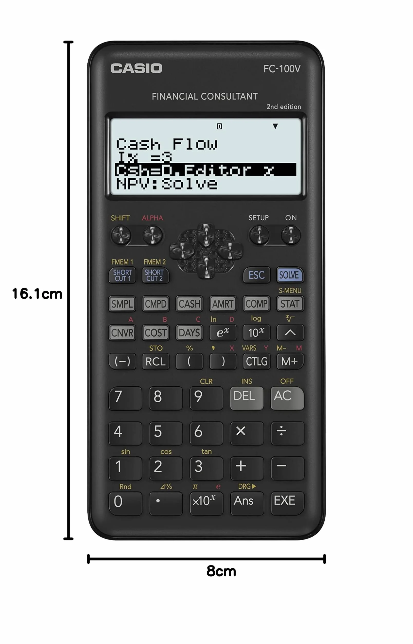 Calculatrice Casio FC 100 V Argent