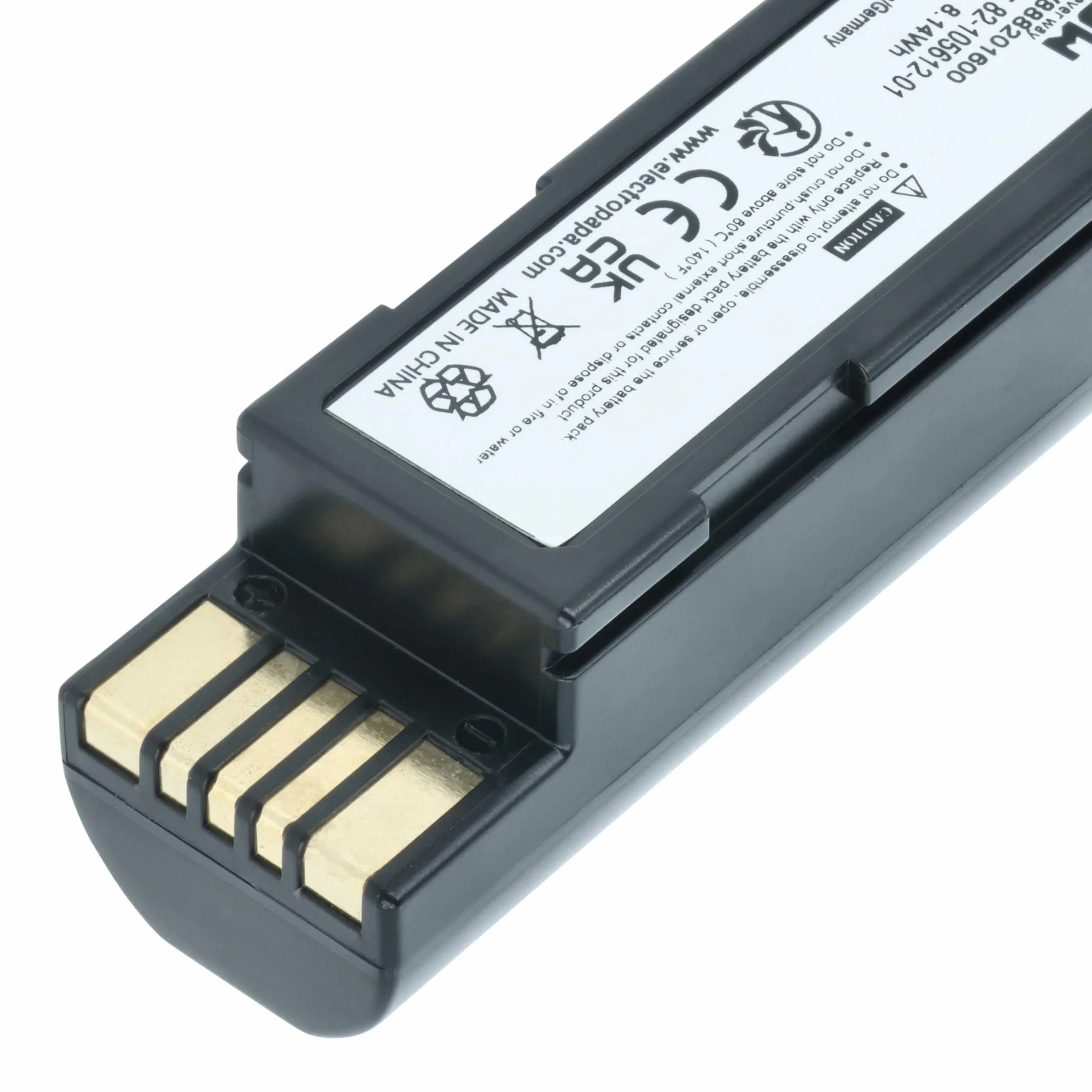 vhbw batteria sostituisce Zebra 82-166537-01, BTRY-36IAB0E-00 per lettore di codici a barre, POS (2200mAh, 3,7V, Li-Ion)