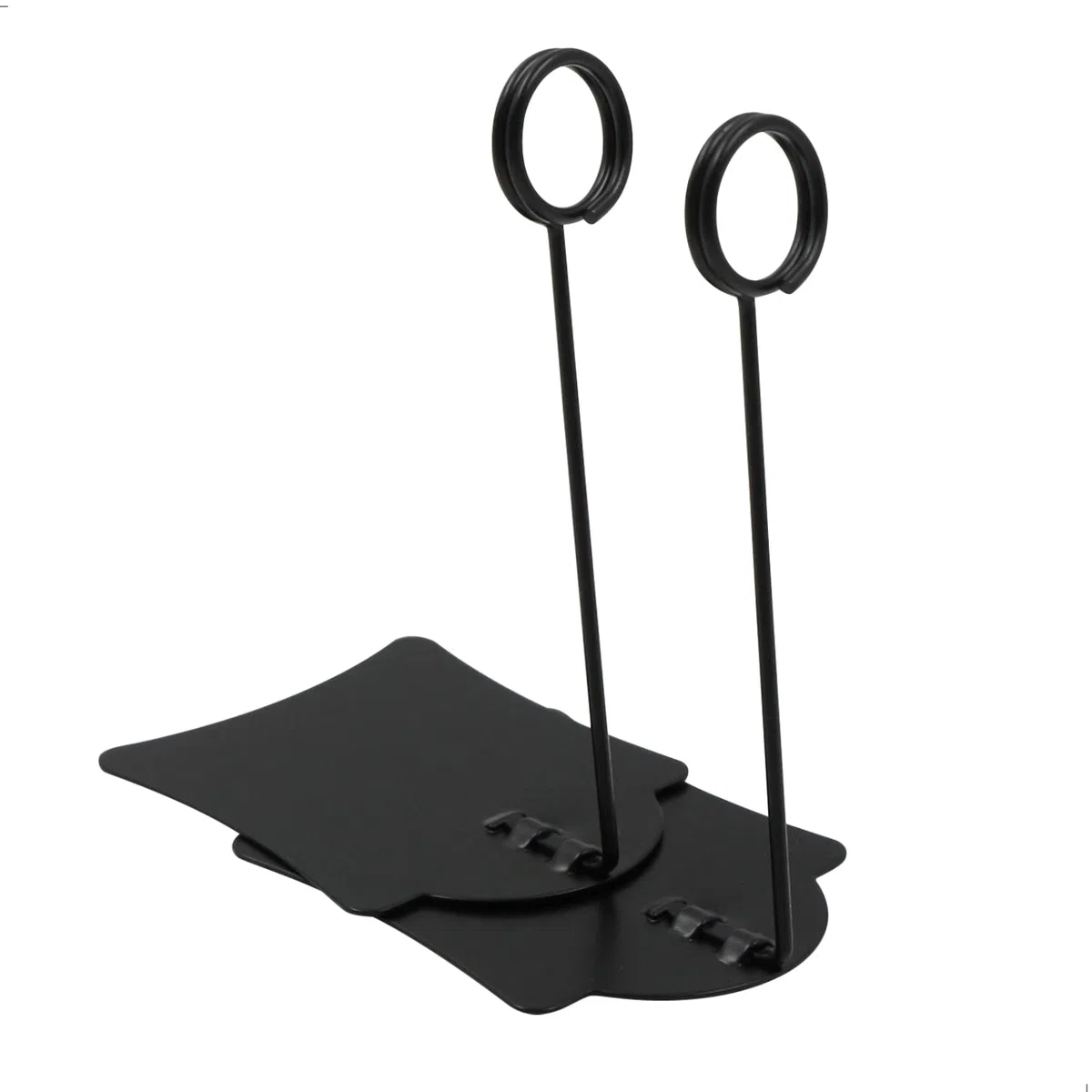 Porta Mollette Memo Clip Portaetichette - Nero Cartellini Prezzi Per Dei Numeri Tavola Del Pane Supermercato Espositori Verticali Prodotti Adatte Portabiglietti Portadocumenti Ufficio 10 Pezzi