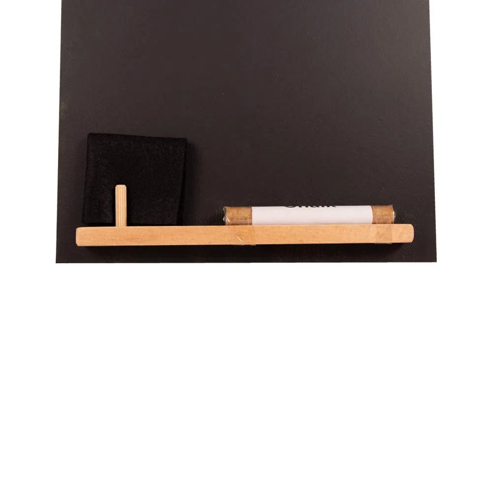 Chalkboards Uk Small Lavagnetta Da Cucina Con Stampato Free Range Eggs Design, Vassoio Plus, Pezzo Di Gesso E Cancellino In Feltro From Booth Design Range, Legno, Nero, 297 x 207 x 1 cm