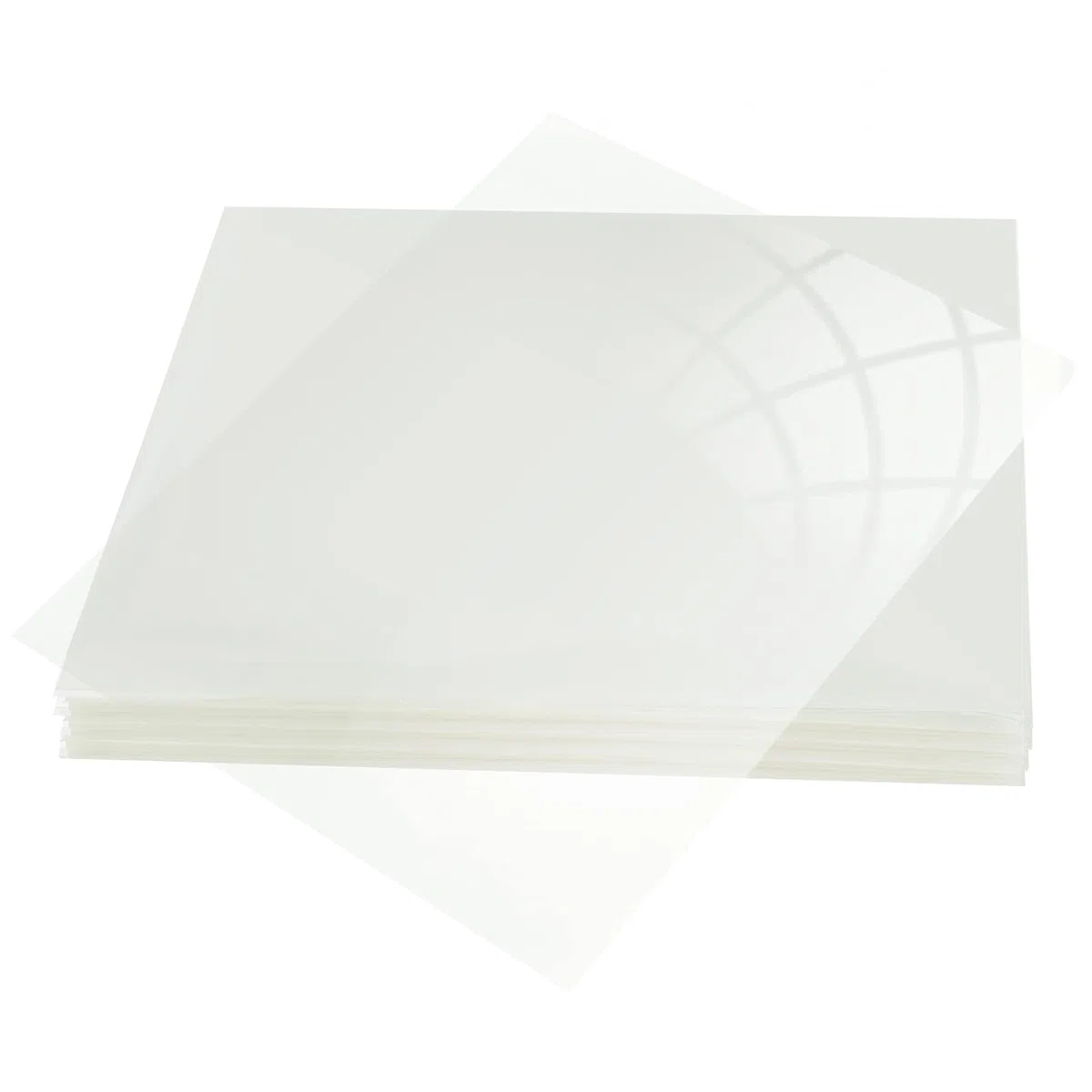Pellicola trasparente trasparente per stampanti a getto d'inchiostro, 20,5 x 11 pollici, 100% trasparente, 100 fogli (100)