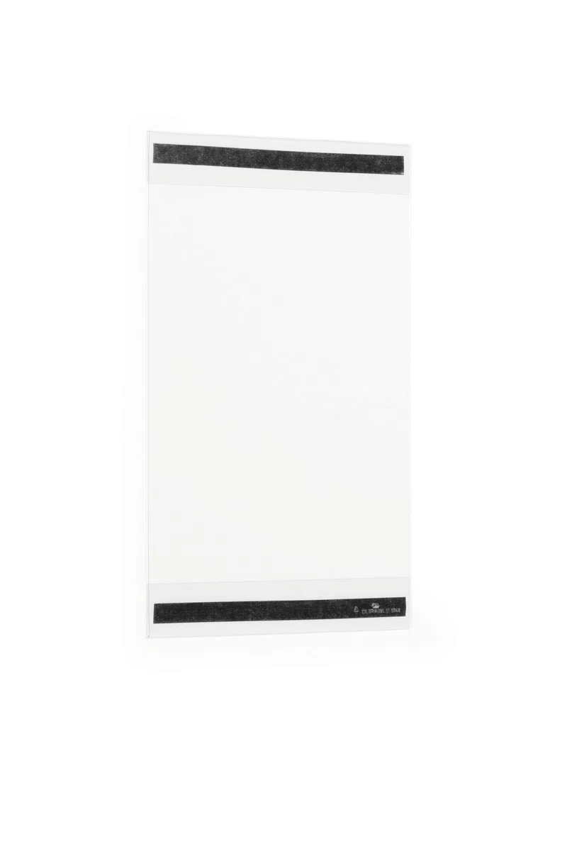 Durable Porta avvisi in rPET A4 magnetico, in PET riciclato, accessori ufficio, trasparente, conf. 5 pezzi, 504819