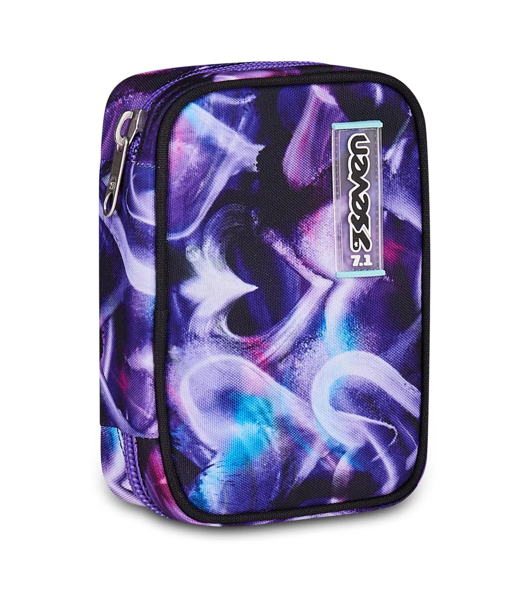 Seven Astuccio Scuola Speed Pad Plus LOVEPASS, Viola, Portapenne attrezzato, 45 pezzi, Planche amovibili, Tasca interna per cancelleria, Accessori Zaino, Scuola elementare e media, Bambina, Ragazza
