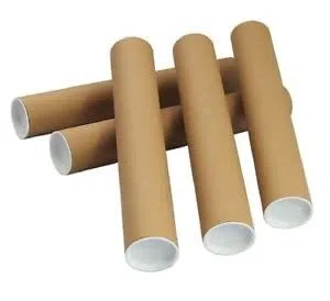 Tubi Postali Per Spedizione 10 Pz Con Tappi In Plastica 31cmx4 Diametro