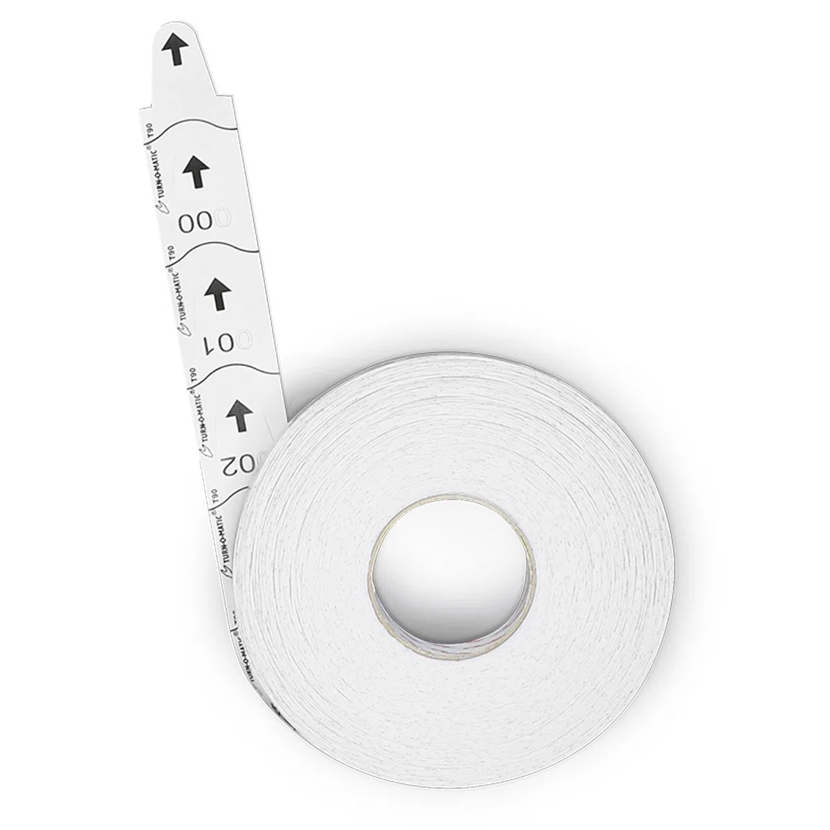 Accessorio Meto Turn-O-Matic, ticket originali T90 3D, numerazione progressiva, prodotti in Germania, 6 rotoli x 4000 ticket, totale: 24.000 ticket, bianco