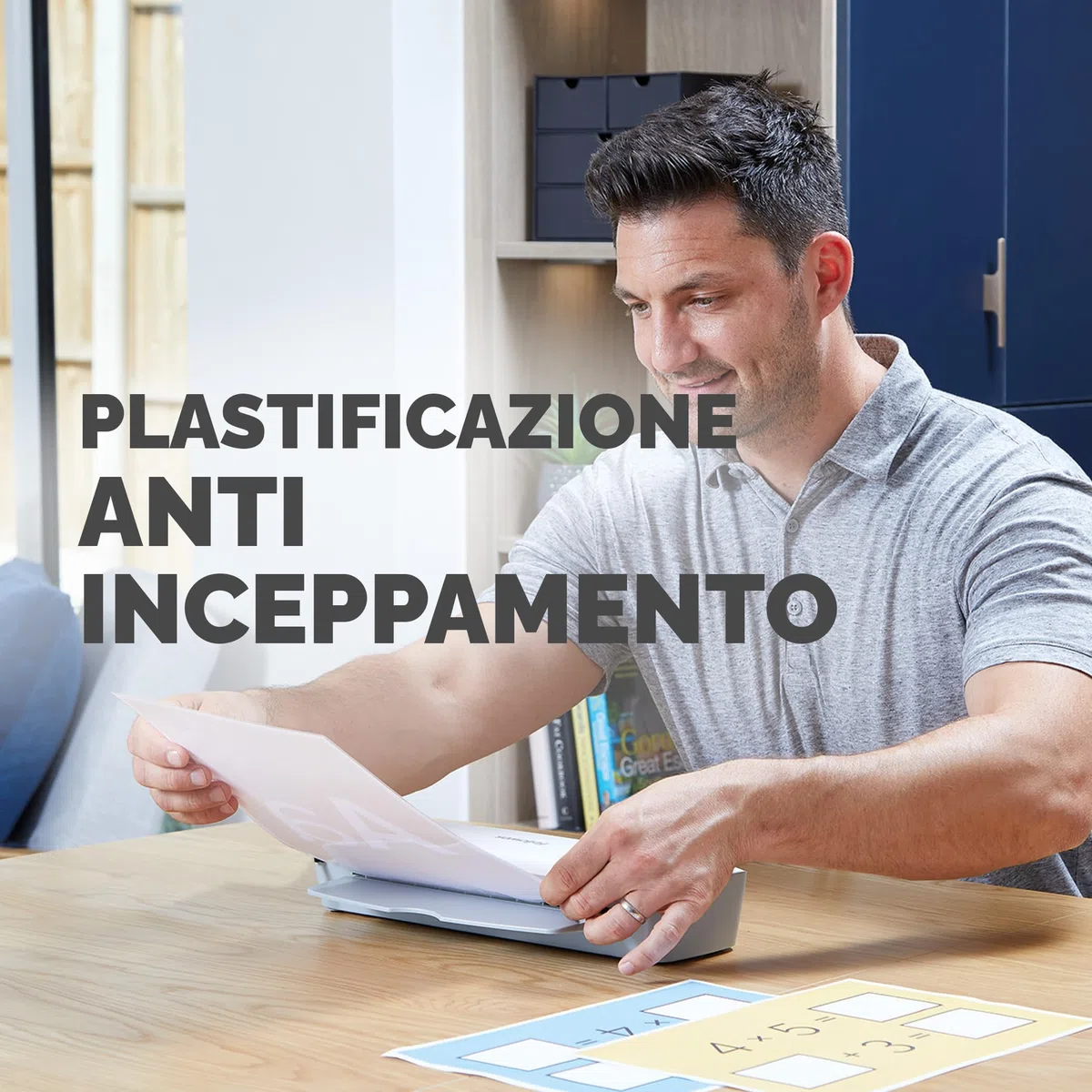 Fellowes plastificatrice Ion A3, formato A3, fino a 125 micron, per casa e ufficio, plastificatrice con leva di sblocco e modalità riposo, riscaldamento in 4 minuti, incluso starter pack di 10 pouches