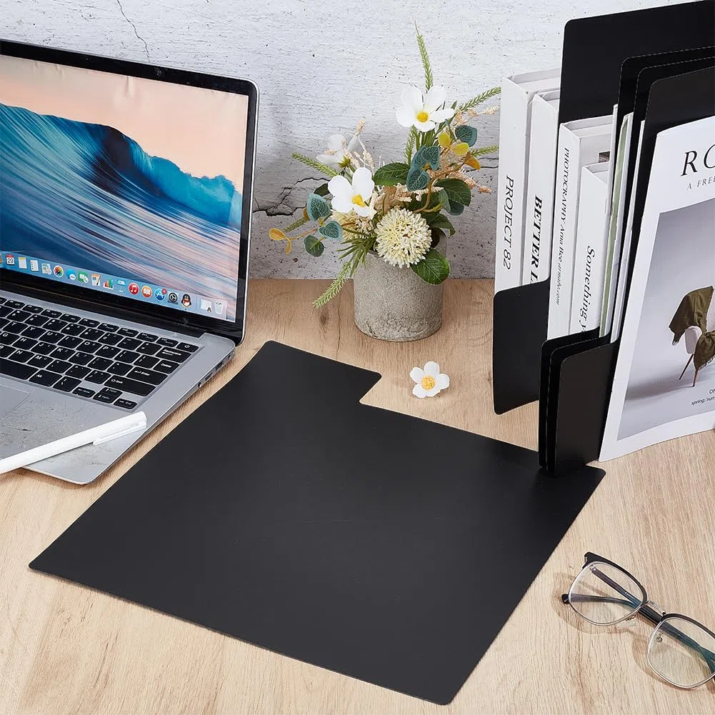 BENECREAT 36 Divisore per Dischi In Vinile, Divisori per Album In Plastica con Linguette per CD e DVD, Organizzatore di Collezioni per Libreria, 35x32cm, Nero