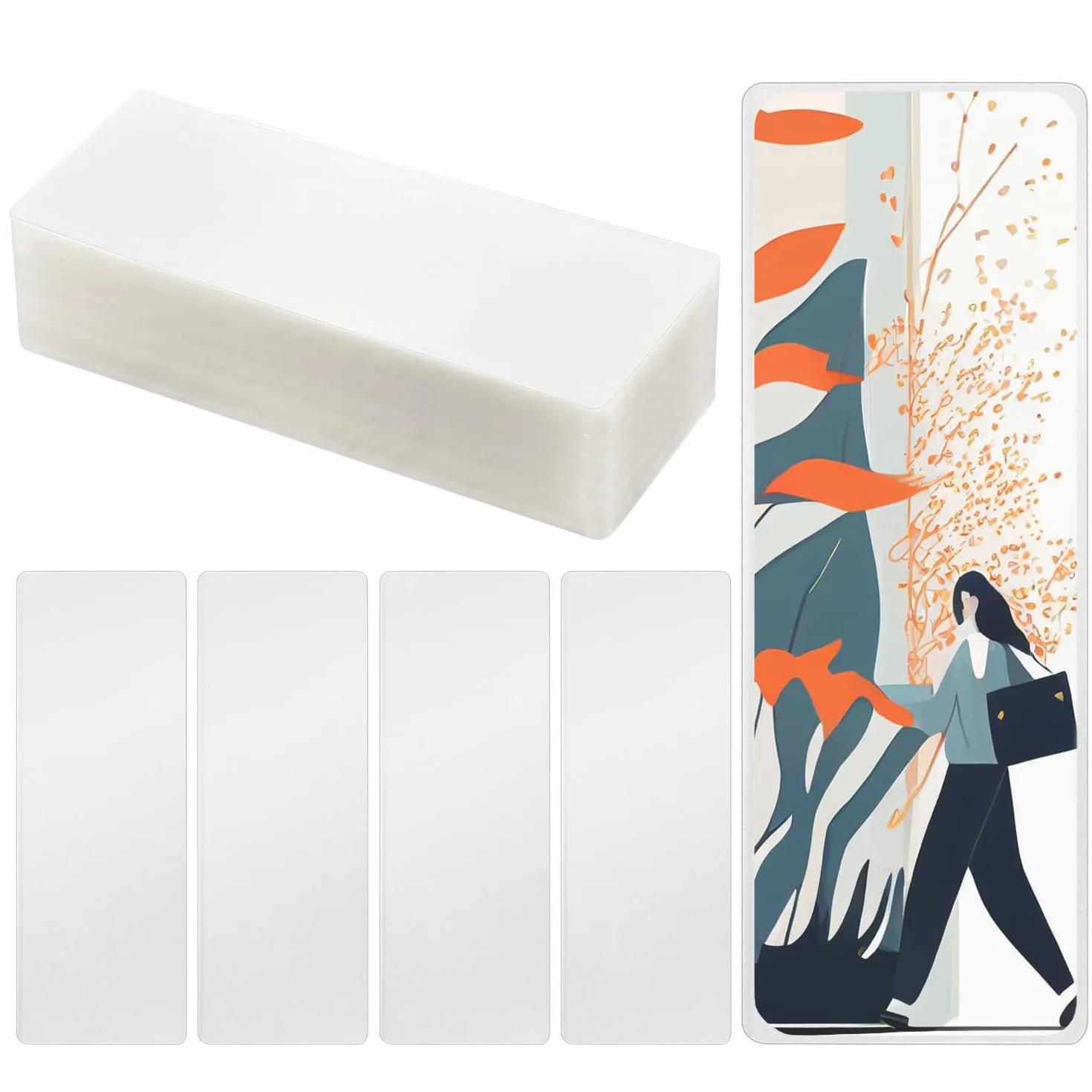 200pz Buste per Laminazione Segnalibri, 6x16cm Buste per Plastificazione a Caldo 0,125mm buste per Laminazione Termica per Amanti dei Libri Amanti della Natura