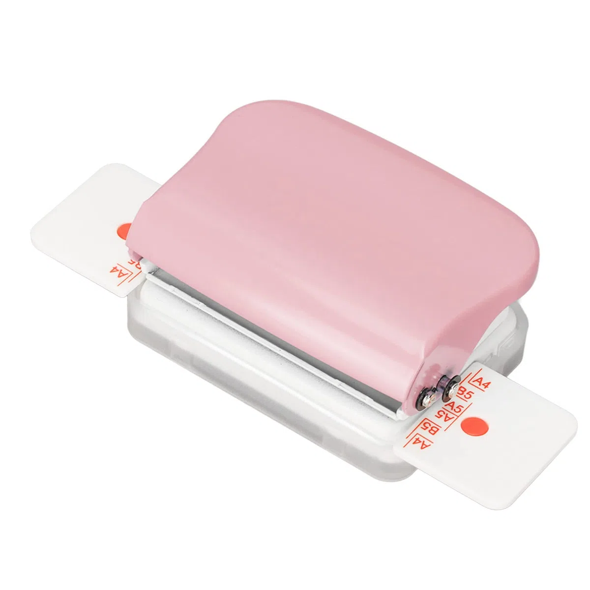 Mini Rilegatrice, Rilegatrice per Libri Cinch a 6 Fori, Perforare 5 Fogli, per A4 30 Fori B5 26 Fori A5 20 Fori Pagine Interne per Lavagna a Fogli Mobili (Rosa)