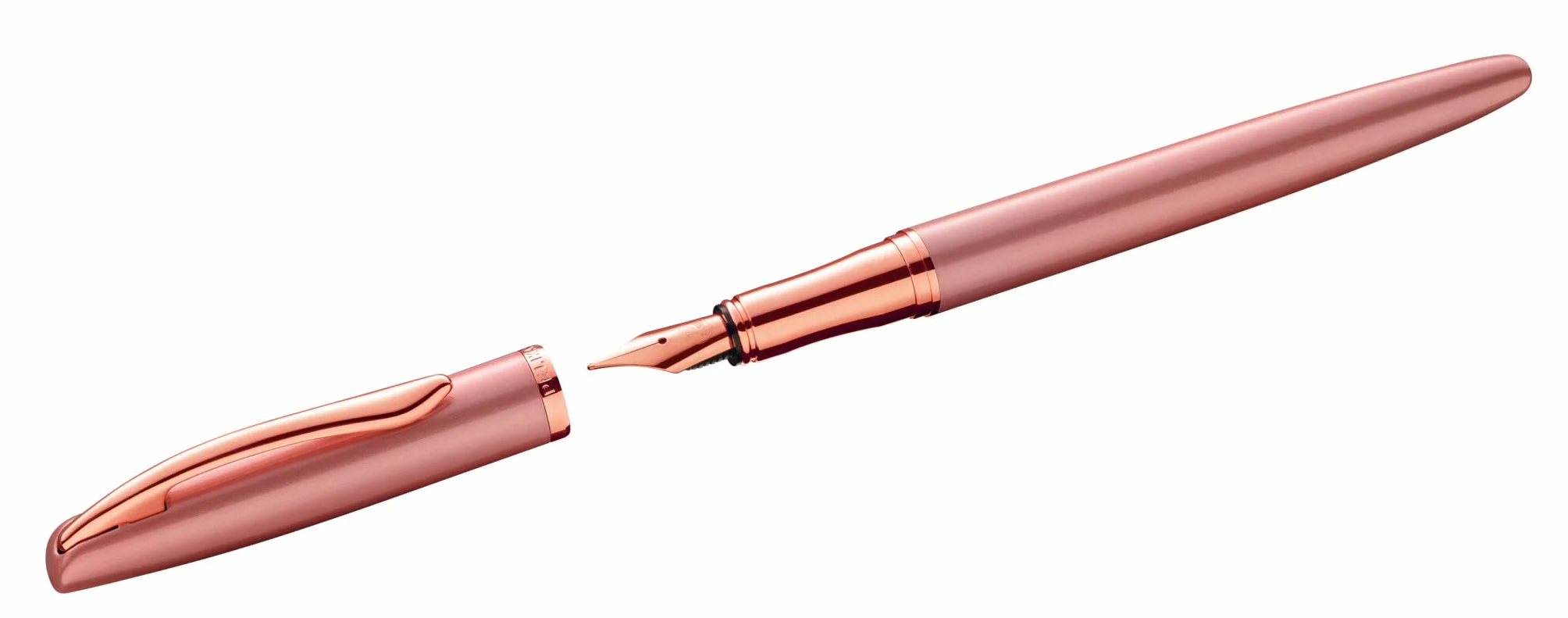 Pelikan Jazz Noble Elegance K/P36 Penna a sfera e penna stilografica con incisione regalo, penne uniche con nome, regali personalizzati (rosa rosa)