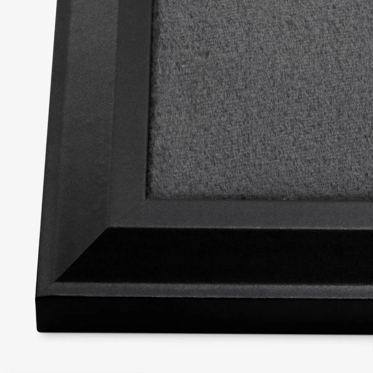 Navaris Bacheca da Parete Morbida 60 x 45 cm - Porta Foto Muro e 24 Puntine Oro Argento - Bacheca Tessuto Peluche Grigio con Cornice Nera - Porta Gioie