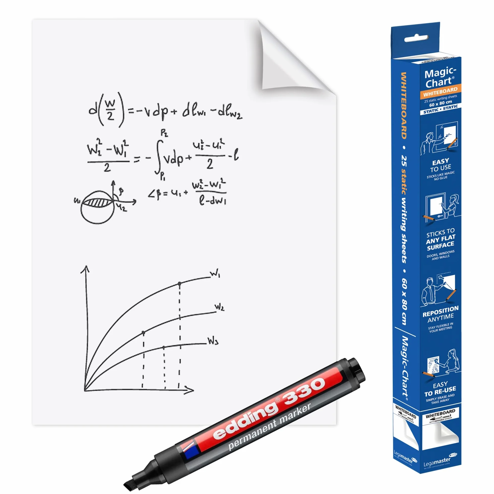 EDDING LEGAMASTER MAGIC CHRT WHT 1591-00