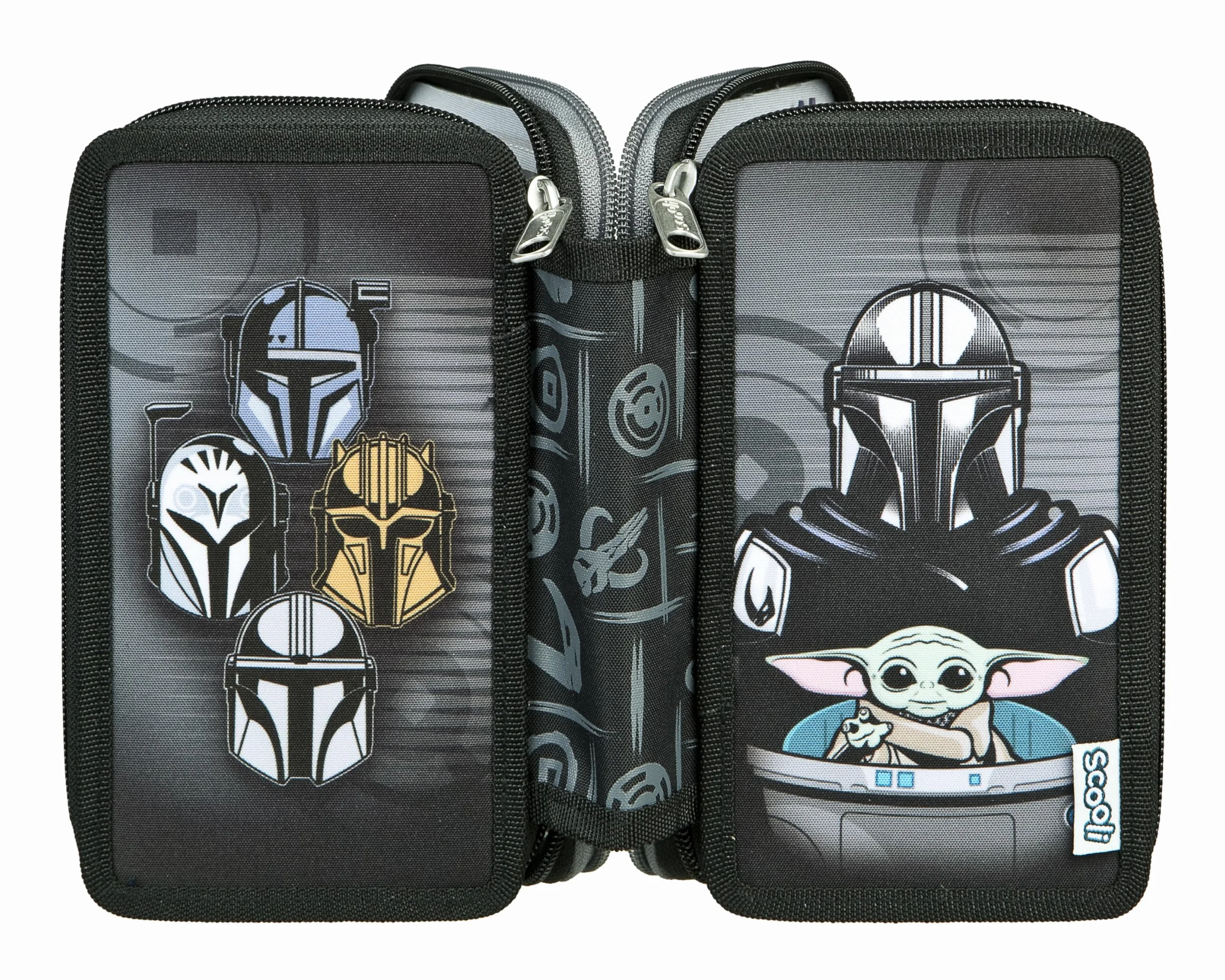Scooli - Tripledecker Star Wars - Estuche escolar con bolígrafos y accesorios de Ideal para la escuela, El Tiempo Libre y para llevar - a partir de 6 Años