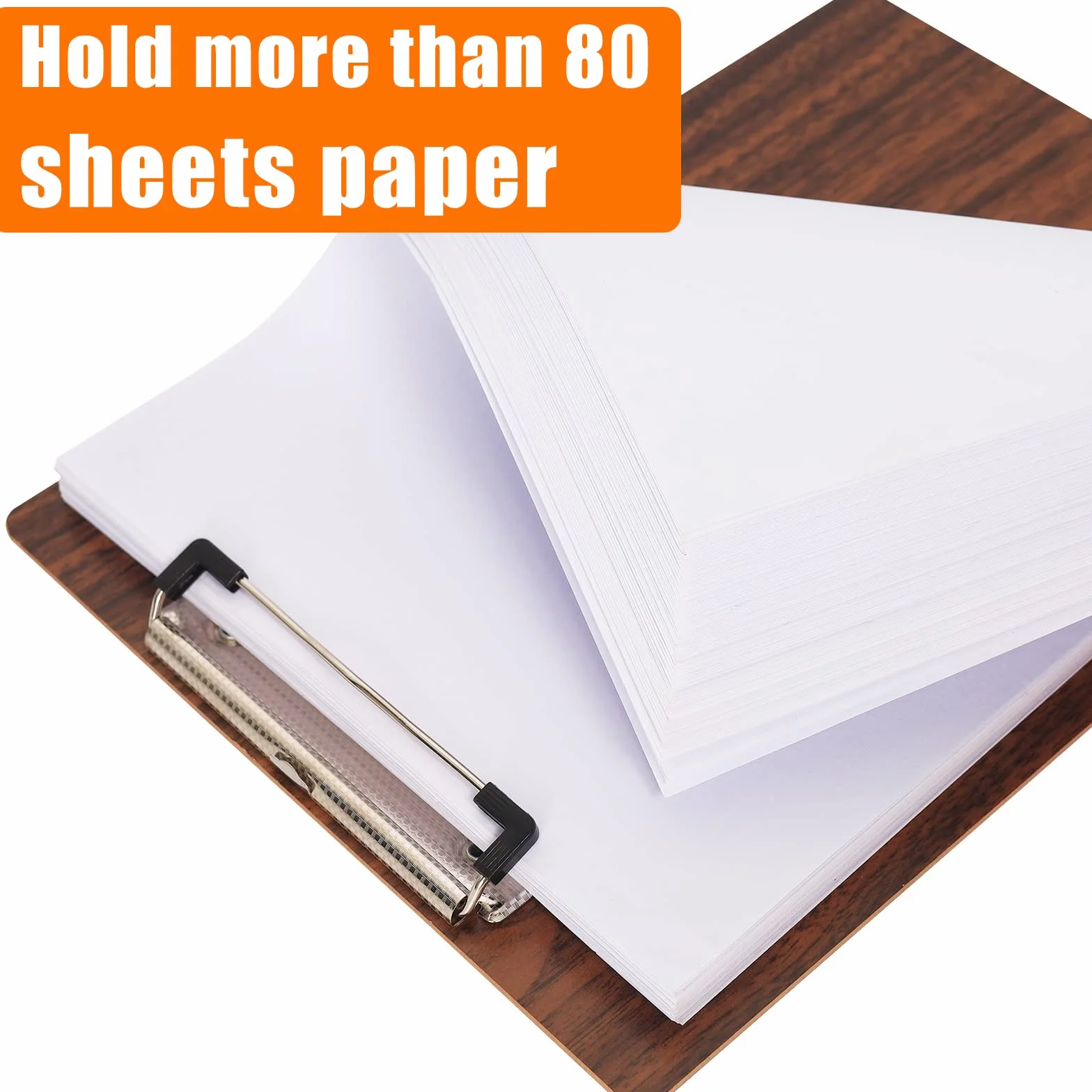 A4 Portablocco di Legno,5 Pezzi Clipboard Portablocchi Lavagna da Scrittura con Clip