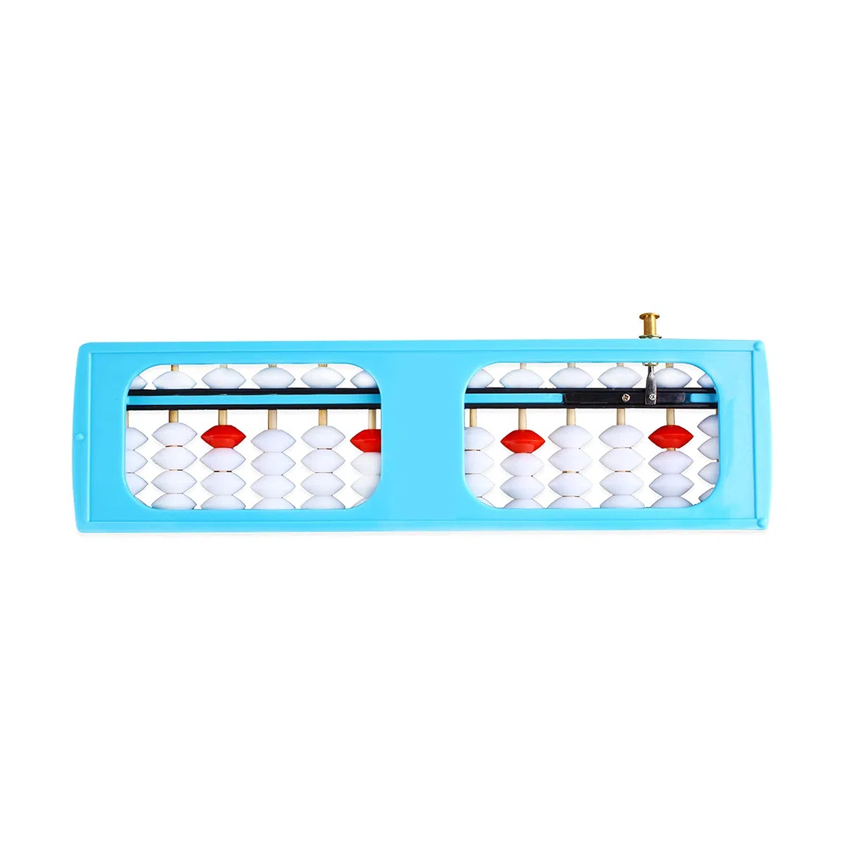 Larcele Perla Aritmetica Abaco conteggio con pulsante reset Forniture scolastiche per studenti13 colonna SP-02 (blu 1)