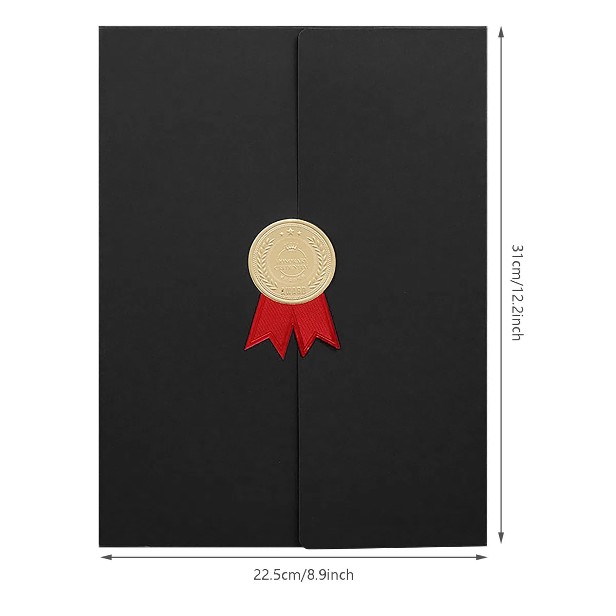 Set di 4 copertine di laurea A4 titolare del certificato con carte di laurea portacertificati per diplomi con lettera di nomina premio personalizzabile