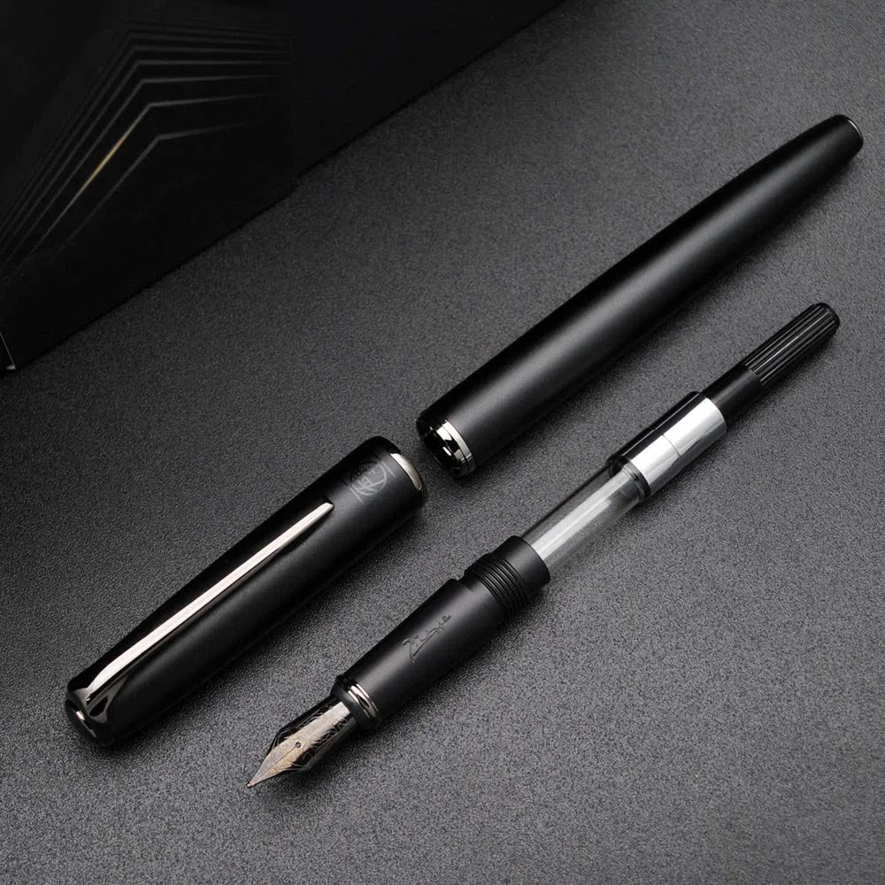 Picasso 916 “Malage” - Penna stilografica in confezione originale (grigio tramonto, pennino medio da 0,7 mm)