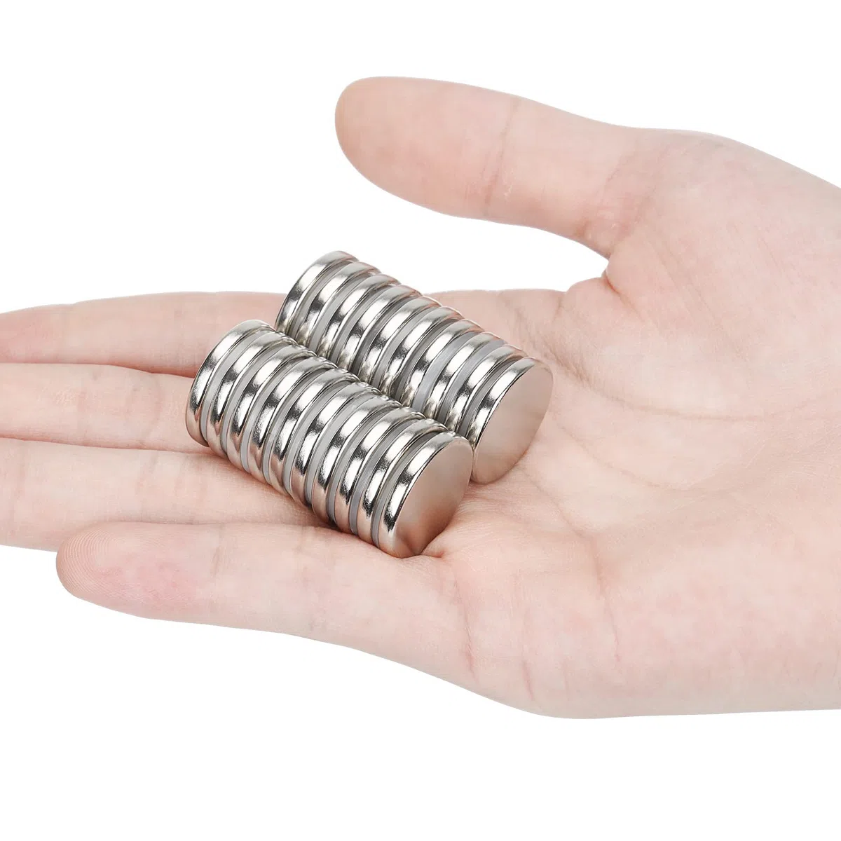 WuKong 20 Pezzo Magneti forti neodimio potente magnete calamita super forte da parete, Lavagna per il frigo Lavagna per ufficio Mini magneti rotondi per servizio pesante (20x 3mm)