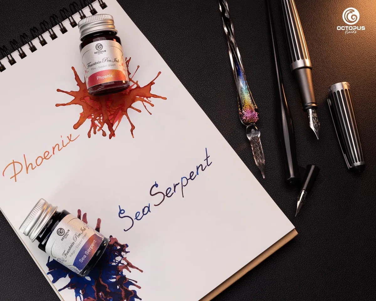Set di inchiostri Sheen 1, inchiostri da scrittura bicolore, 6 x 10 ml
