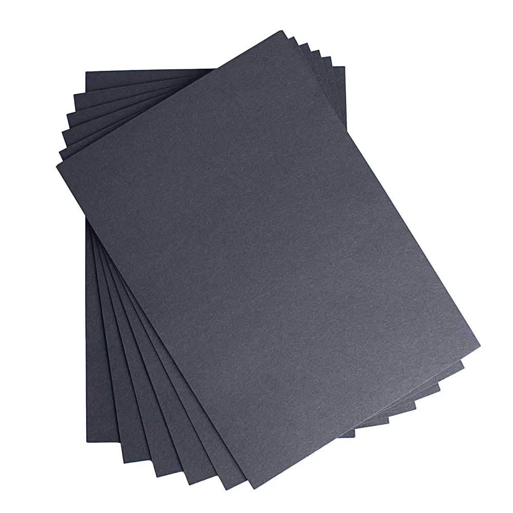 House of Card & Paper - Cartoncino formato A2, 210 g/mq, confezione da 25 fogli, colore: Nero