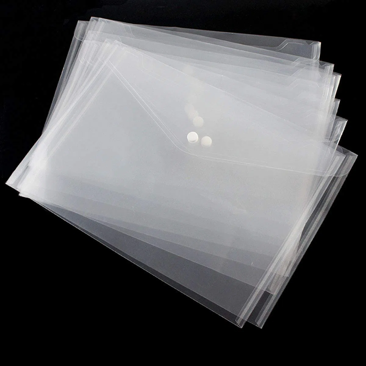 LATERN 30 Pezzi Cartelline Trasparenti A4 Plastica Cartellina Portadocumenti Cartellette Pulsante File Organizer per Casa Ufficio Scuola Documenti