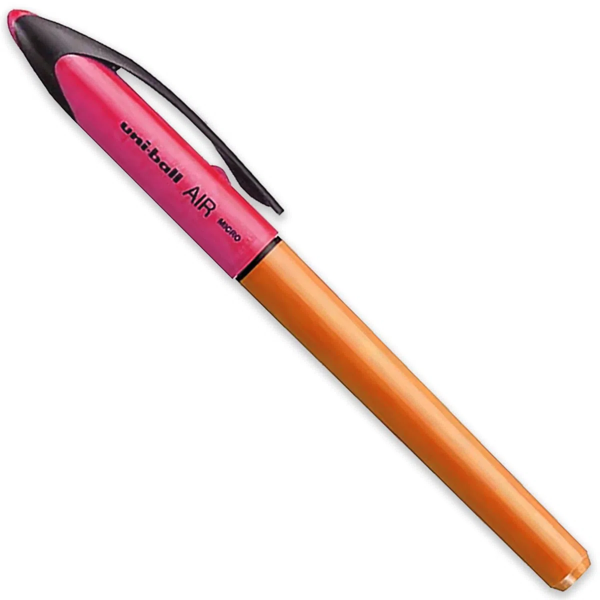 uni-ball Air UBA-188E-M - Penna a sfera da 0,5 mm, fusti blu, verde, rosa e arancione, inchiostro nero, confezione da 8, in confezione regalo