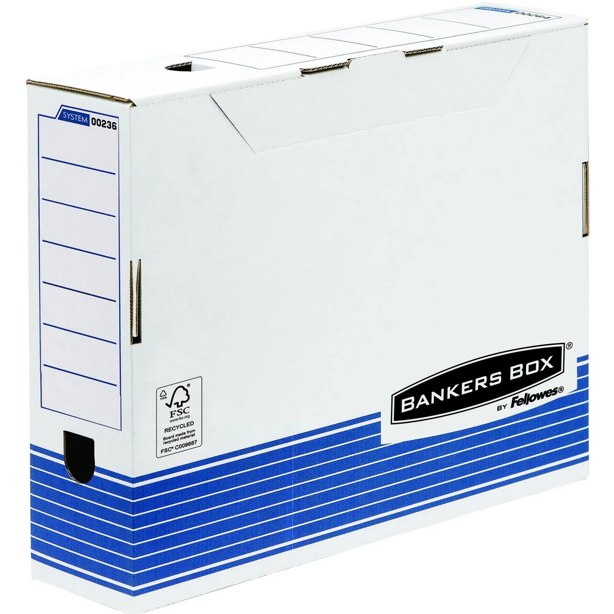 Bankers Box 0023601 Scatola Archivio A3 System, Dorso 100 mm, FSC, Confezione da 10 Pezzi