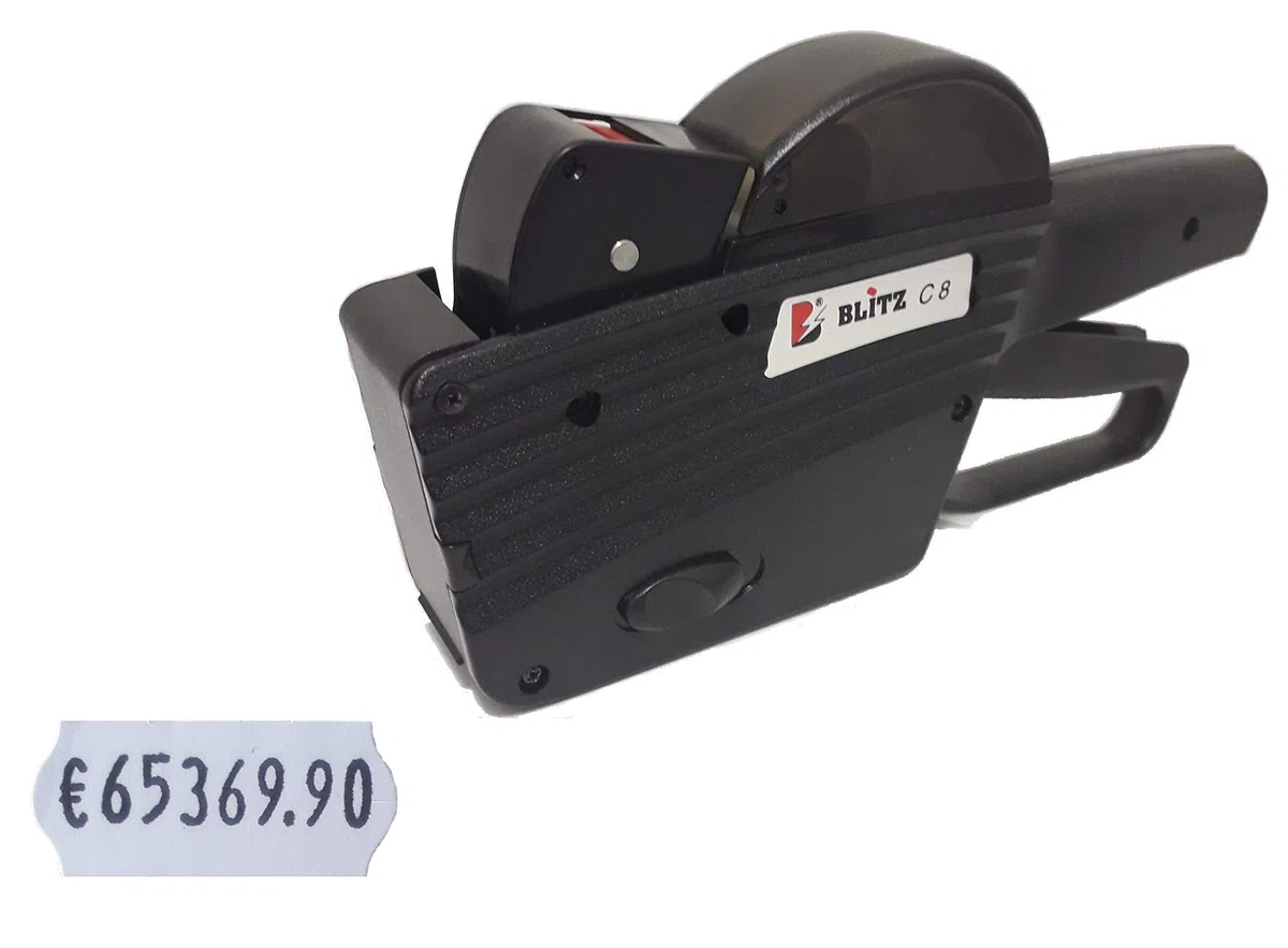 Prezzatrice Blitz C8 Colore Nero - 8 Caratteri per Una Linea di Stampa