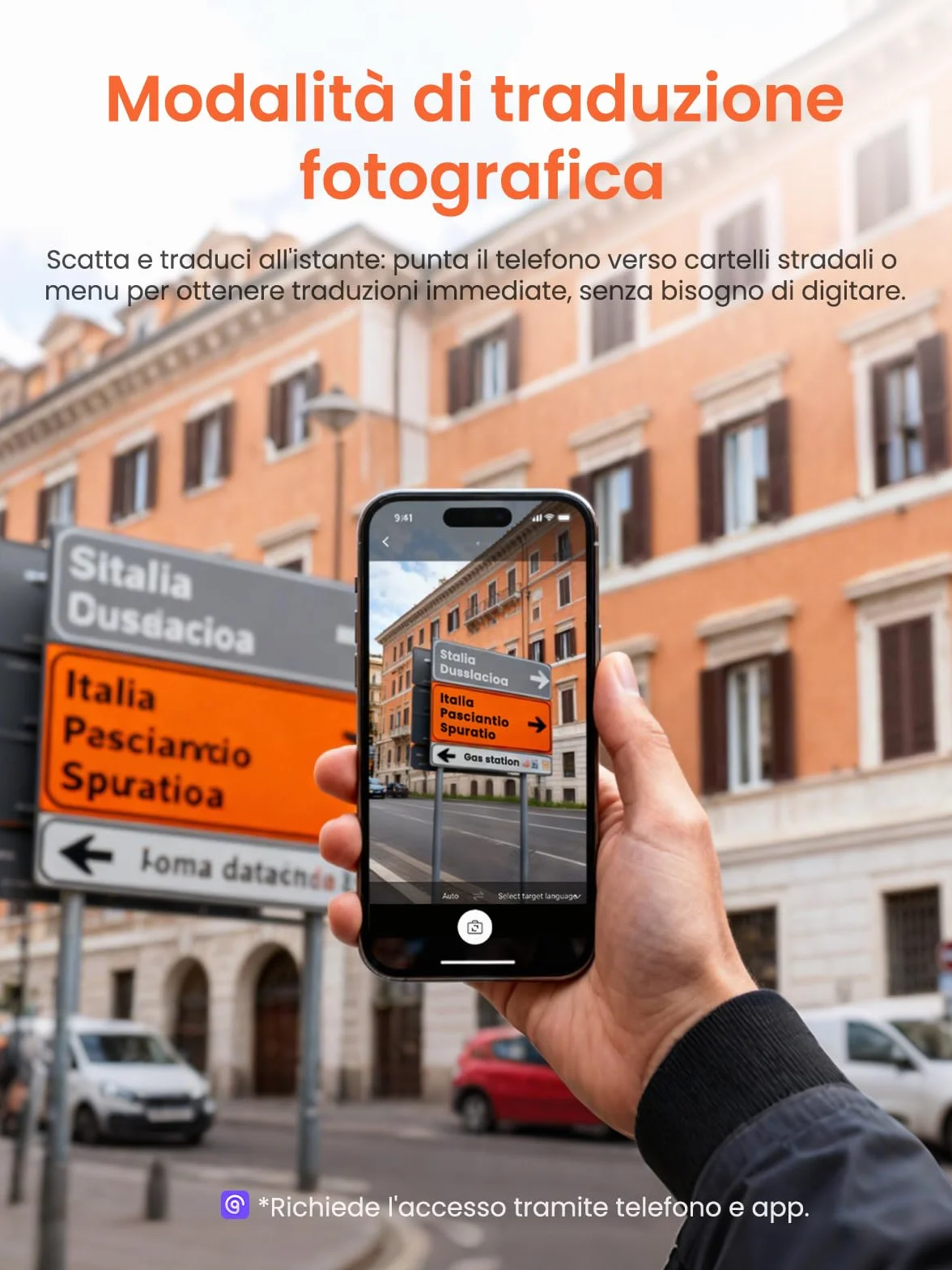 NE20 Cuffie Traduzione Simultanea con AI, 135 Lingue Auricolari Traduttore Simultaneo con 6 Modalità, Bluetooth 6.0, Schermo Touch, 60 Ore Autonomia, per Viaggi, Riunioni e Studio