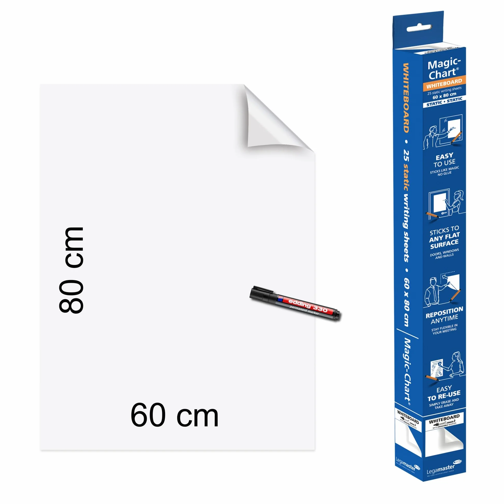 EDDING LEGAMASTER MAGIC CHRT WHT 1591-00