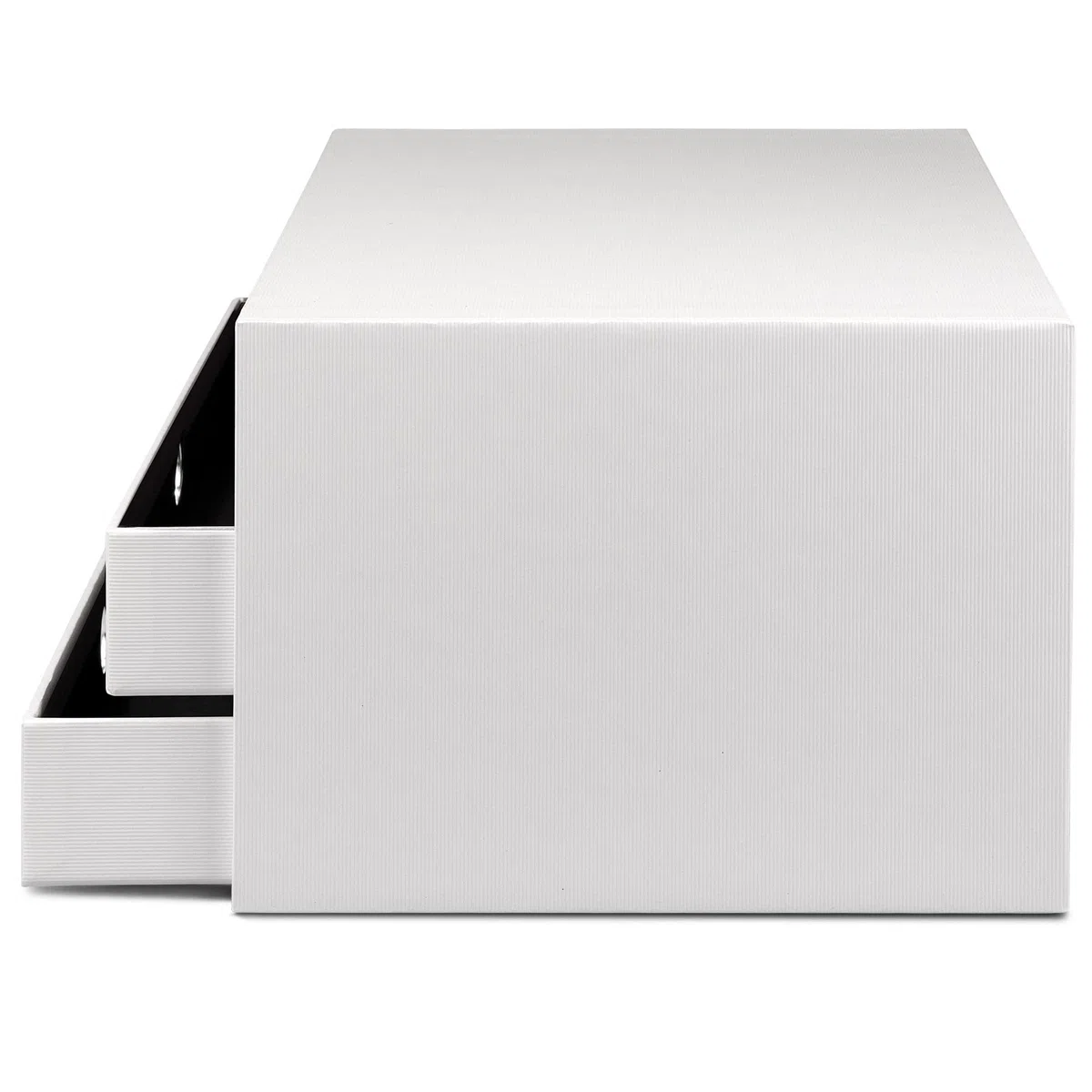 Rössler Papier 1524452093 - S.O.H.O. Scatola a 3 cassetti per DIN A4, con foro per impugnatura, edizione speciale bianca, 343 x 250 x 185 mm, 1 pezzo