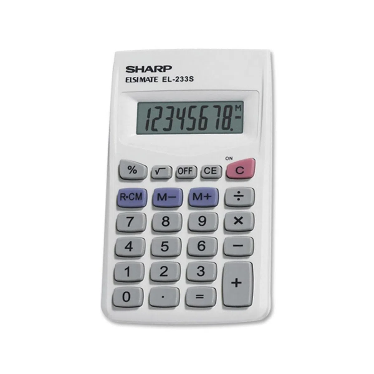 Sharp EL-233SB calcolatrice Scrivania Calcolatrice finanziaria Grigio - Calcolatrici (Ufficio, Calcolatrice finanziaria, 8 cifre, 1 linee, Batteria, Grigio)