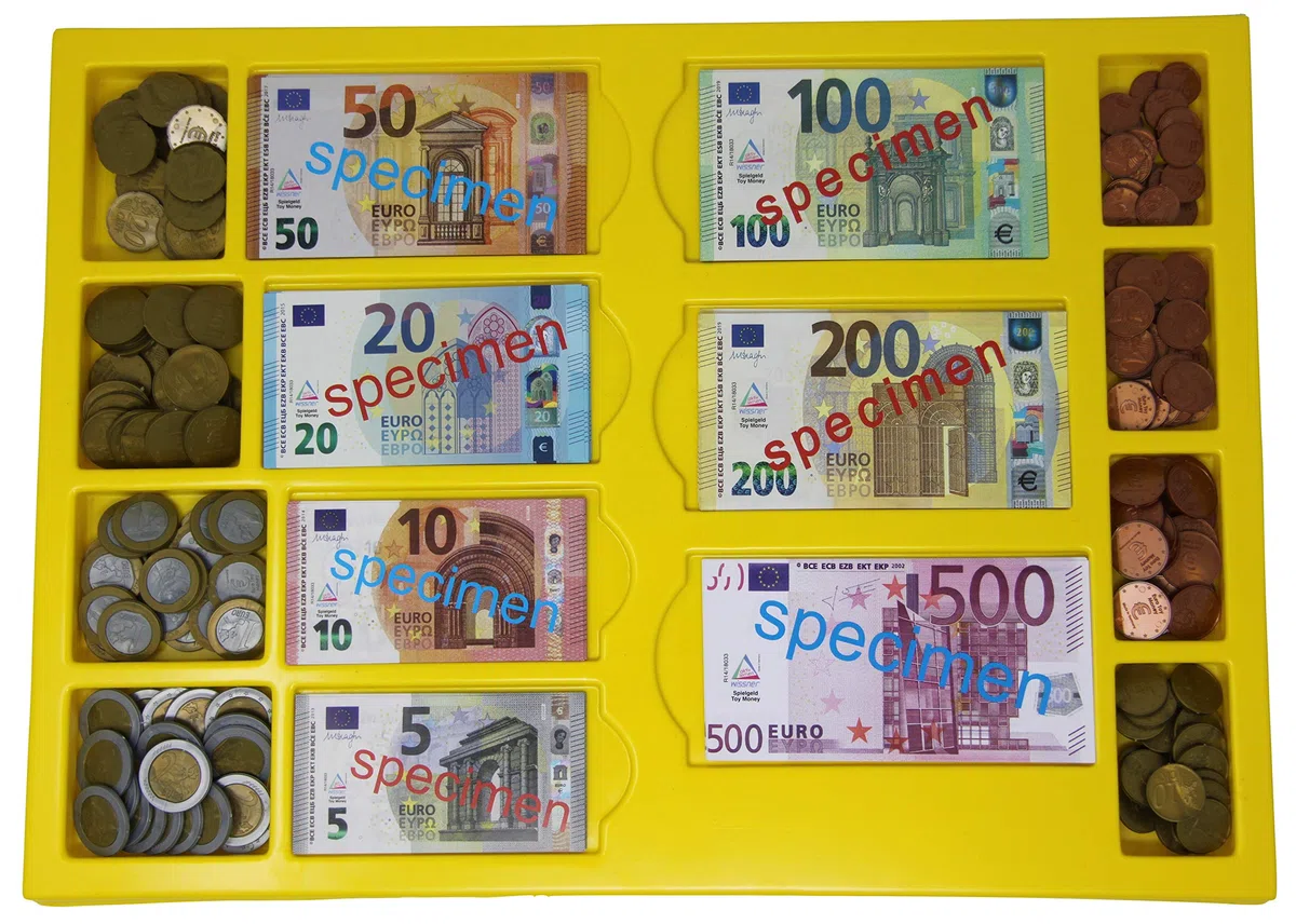 Wissner Box con 130 banconote e 160 monete per Scuola materna