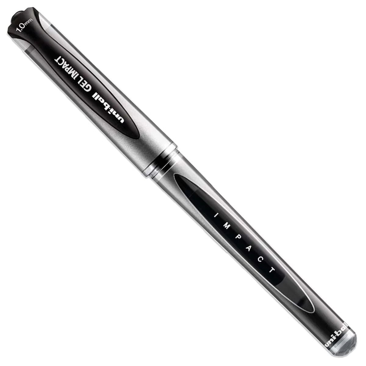 Uni-Ball Gel Impact - Penne a sfera a sfera, punta larga da 1 mm, nero, blu e rosso, confezione da 5