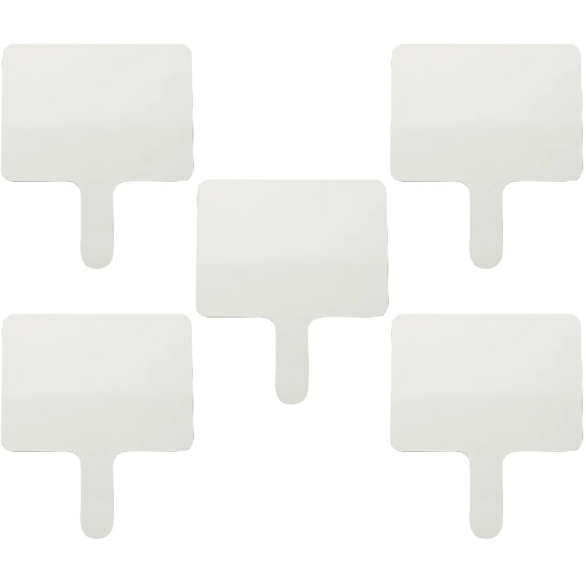 NUOBESTY Lavagna Cancellabile a Secco Doppia Faccia Con Manico Ergonomico Set 5 Paddle Riutilizzabili 9.65X8.07X0.59 Pollici Per Votazioni Risposte E Attività Didattiche