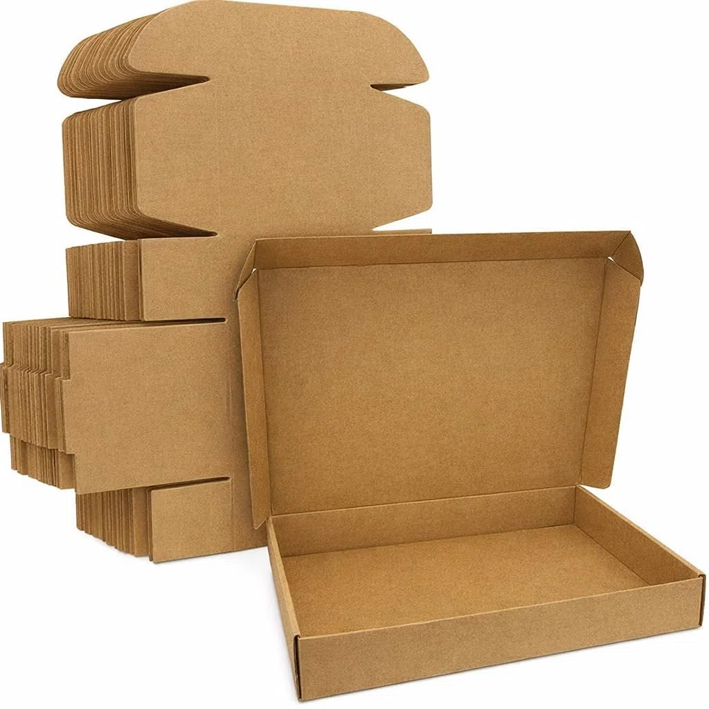 Scatole Cartone Fustellate Piatte Avana 40x40x5cm Scatoloni Imballaggio Spedizioni Cartoni Trasloco Scatoli in cartone Ondulato Leggere Solide e Resistenti - set da 10 - Made in Italy