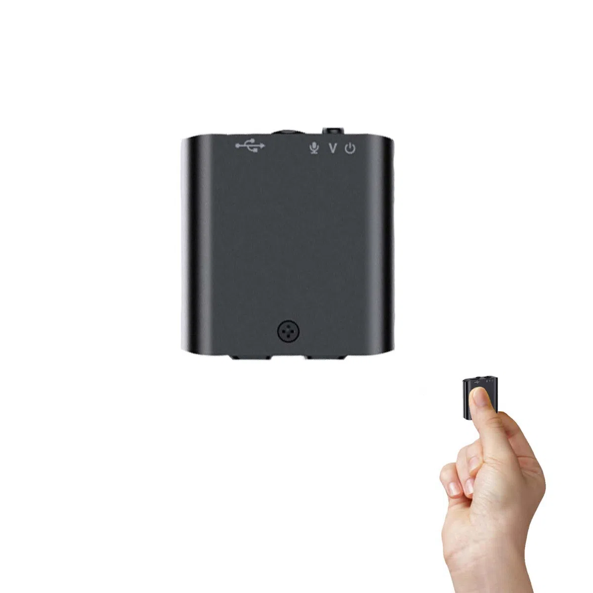 Registratore Vocale, 16GB Mini Registratore Vocale con Magnete Attivazione Vocale, Registratore Vocale Ricaricabile USB per Riunioni Interviste Lezioni