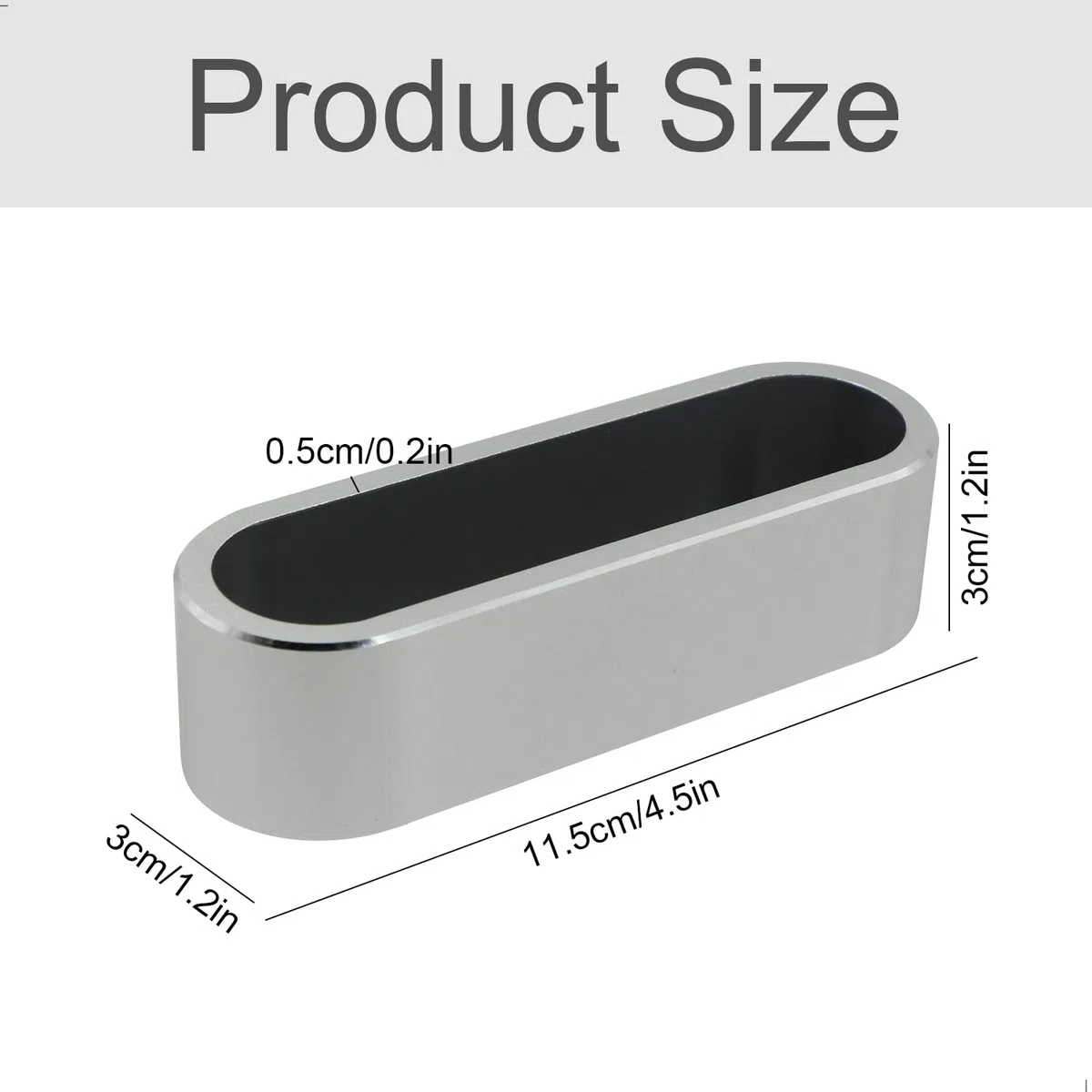 Porta Biglietti da Visita in Metallo-alluminio, Display da tavolo, espositore ufficio, organizer carte, accessori ufficio, porta carte, 11x3x3cm, Argento