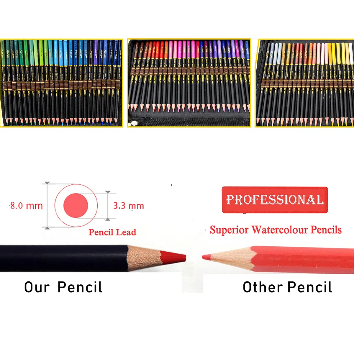 Matite Colorate Professionali, Set di 72 Matite Colorate, Colori a Pastello, Pastelli Professionali da Disegno, per Principianti, Adulti, Ottimo per la Pittura Creativa
