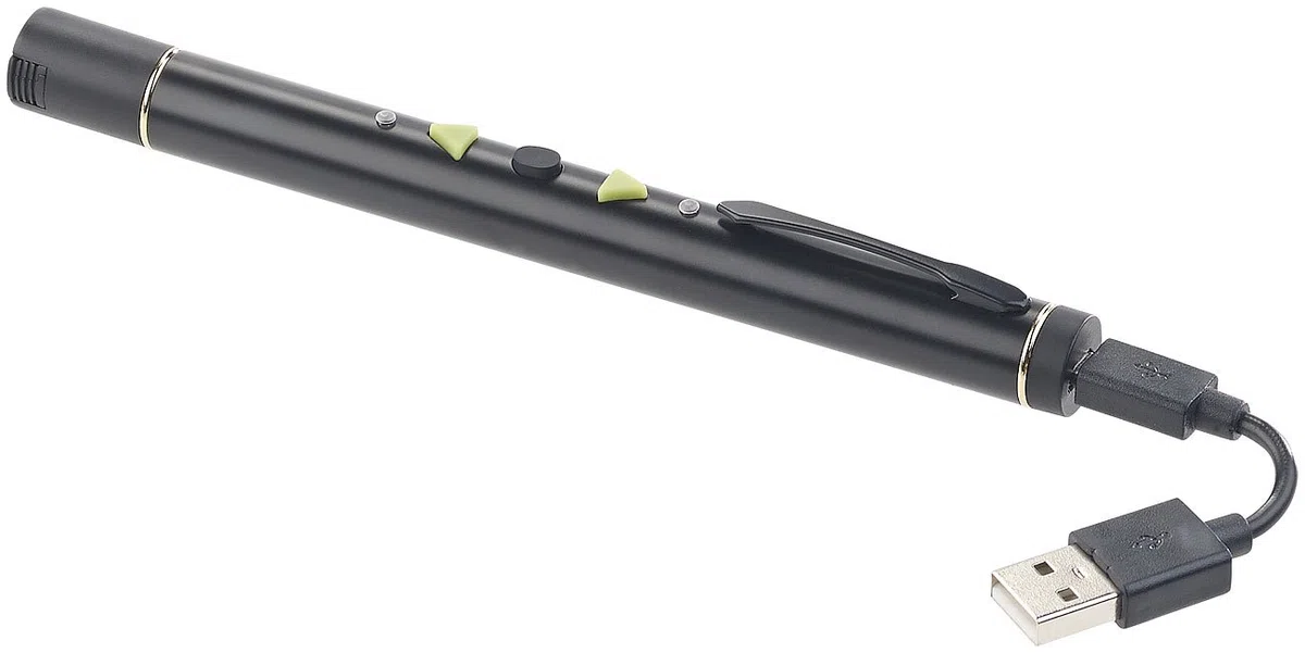 Puntatori per presentazioni - puntatore laser: presentatore multimediale, puntatore laser verde, batteria (verde, pointer potente, penna)