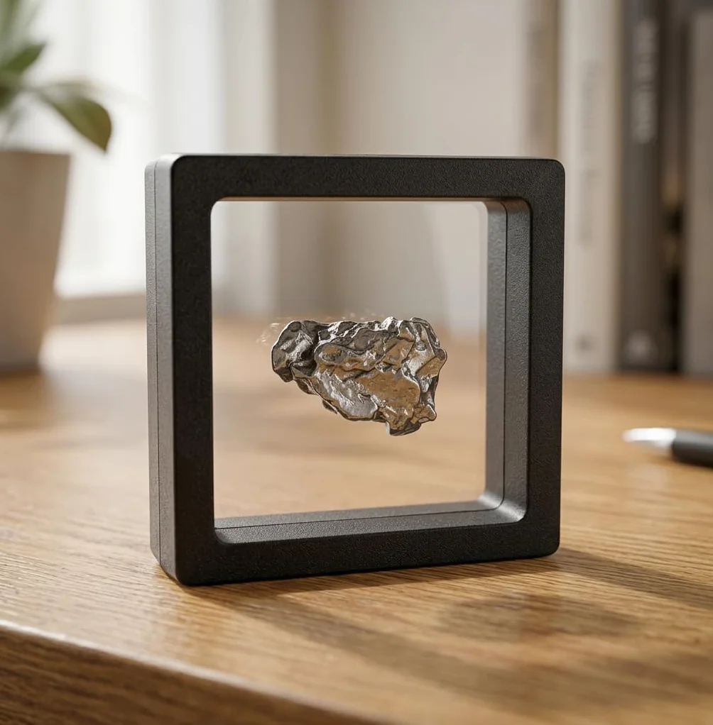 Makai - Vero meteorite, stella cadente con certificato di autenticità, confezione regalo, biglietto personalizzato con dedica