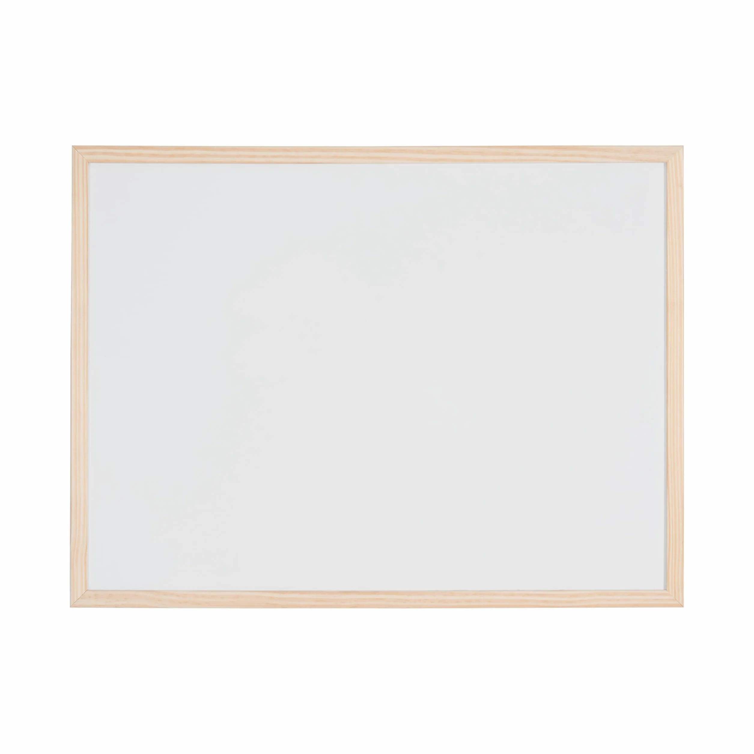 Bi-Office Lavagna Magnetica Bianca Basic Con Cornice In Legno, Superficie Speciale Cancellabile A Secco, 600 x 450 mm