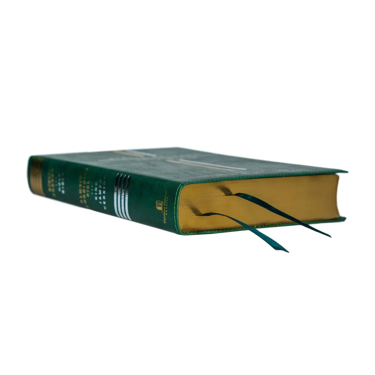 Bíblia Bilíngue, Português/Inglês, ACF/KJV, Couro Soft, Verde, Leitura Perfeita