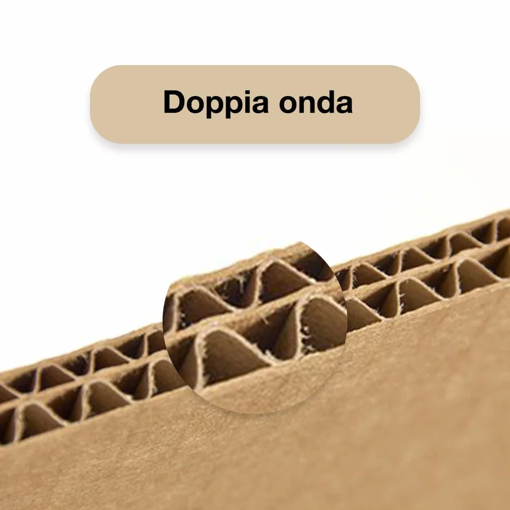 5 Scatole per Trasloco Cartone Doppia Onda 80x60x60 cm (5 pz) - Scatole Cartone Trasloco Resistenti fino a 30kg - Imballaggi per Spedizioni, Stoccaggio, Archiviazione