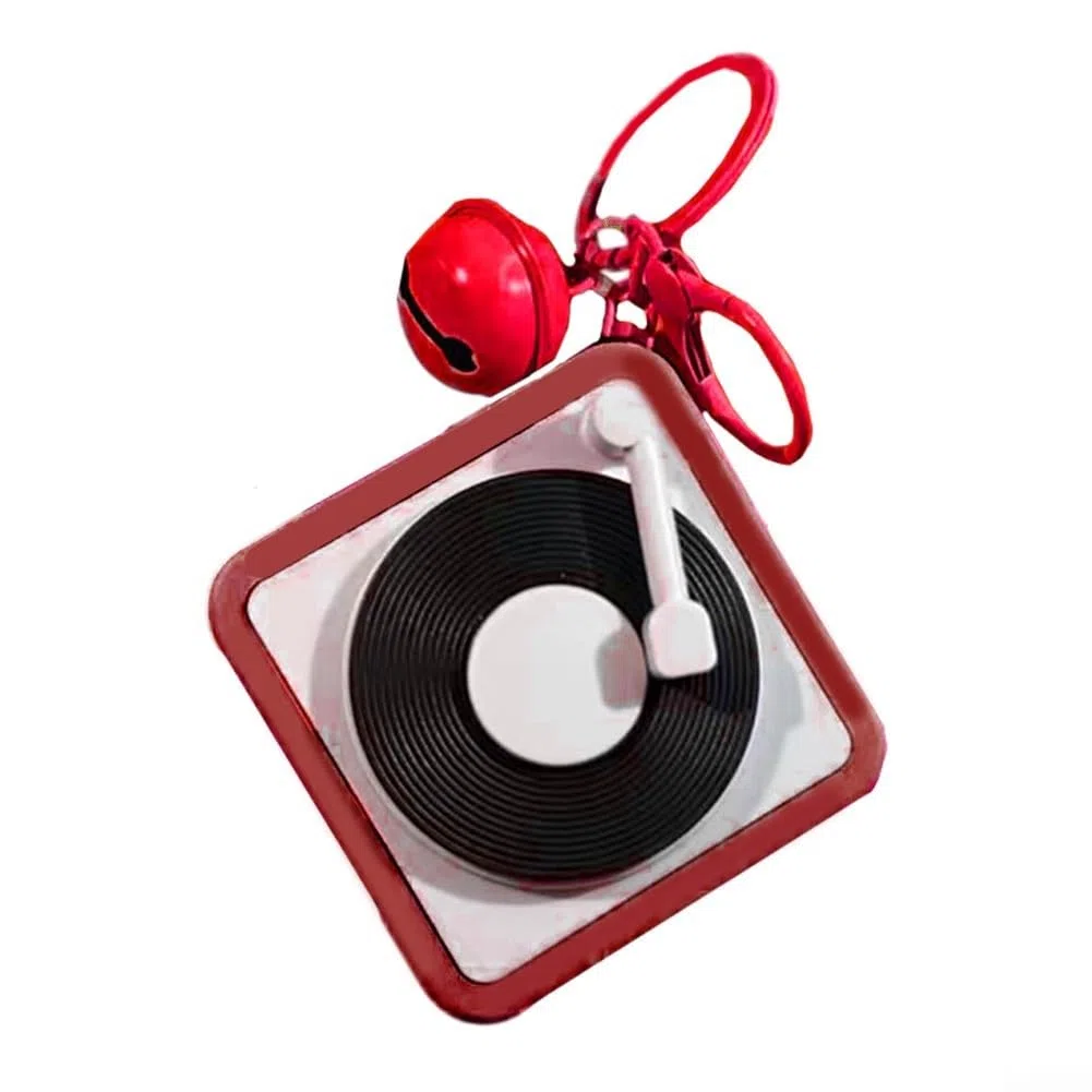 Portachiavi con mini registratore vocale per messaggi personalizzati e musica, perfetto per catturare momenti spontanei (A)